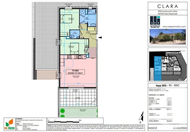 Appartement T3 à vendre - 3 pièces - 72.05 m2 - ST RAPHAEL - 83 - PROVENCE-ALPES-COTE-D-AZUR - Century 21 Sud Habitat